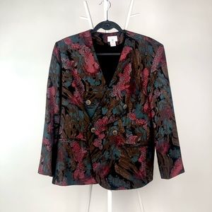 100 silk vintage blazer jacket George Georgiou